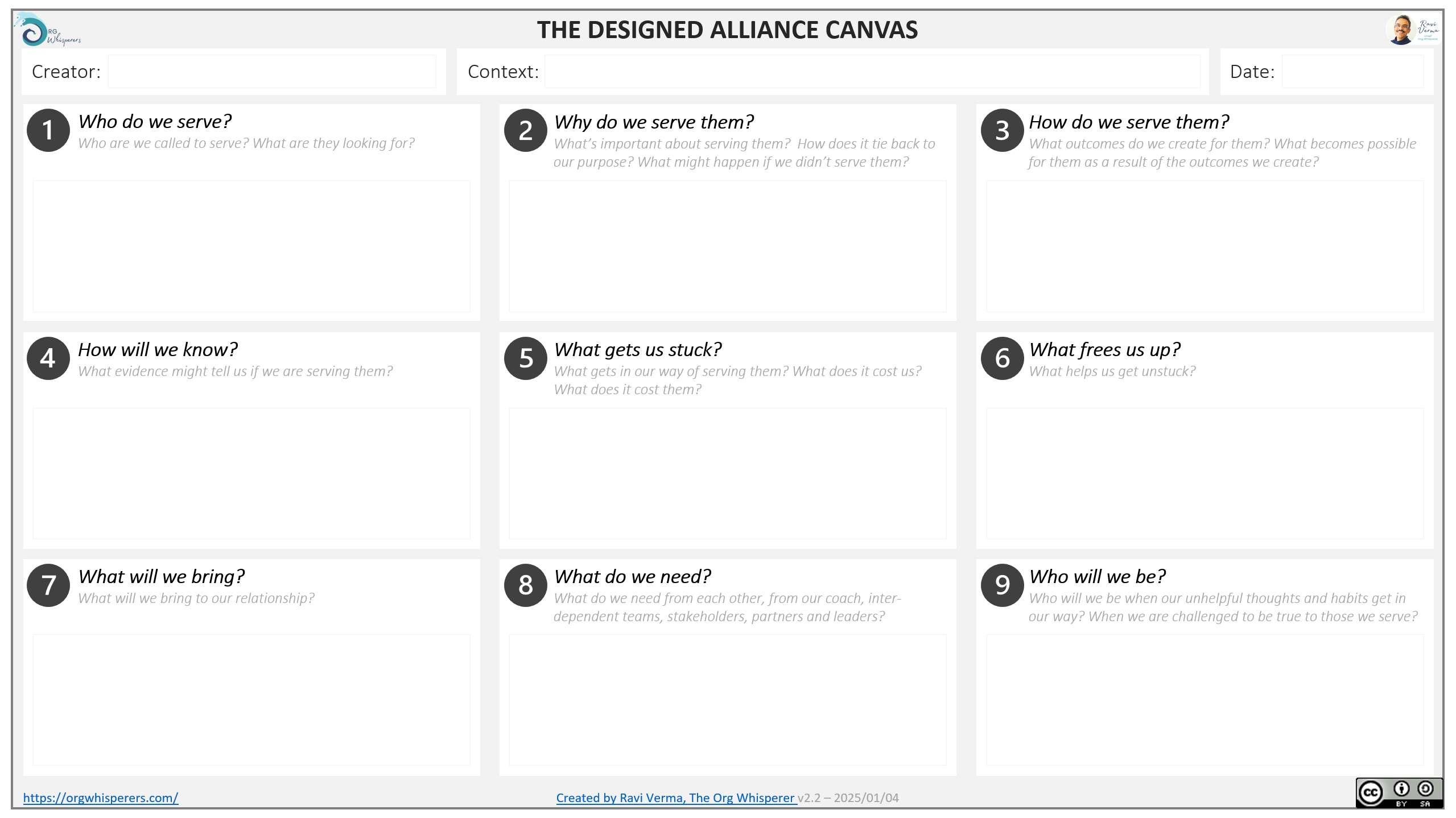 The Designed Alliance Canvas